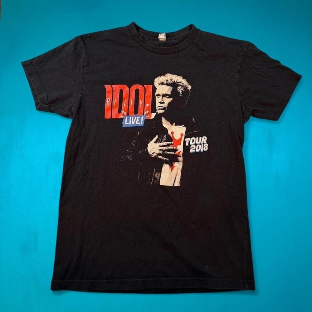 Billy Idol Music Tour tee - Billy Idol LIVE 2018 Tour graphic T Shirt